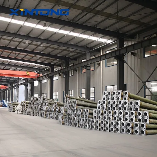 Road Lighting S355 Galvanized Steel Column, 15 Years Warranty Lighting Pole