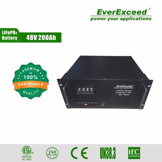 48V100ah LiFePO4-Akku-Lithium-Akku mit BMS für Solar-/Telekommunikations-USV-/Telekommunikationssysteme
