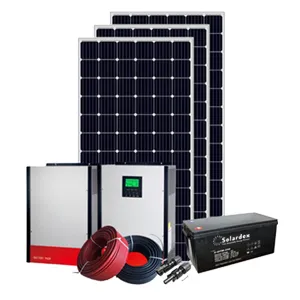 20kw Portable Mounting on Grid Hybrid Solar Storage Energy Panel Controller Cleaning System Wind and Solar Complementary Power Generation